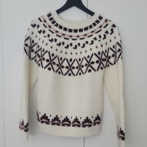 Cozy Cream Fair Isle Sweater